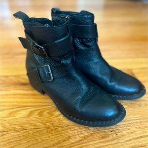 Gentle Souls by Kenneth Cole Women's Best Moto Buckle Strap Bootie Ankle Boot